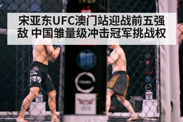 宋亚东UFC澳门站迎战前五强敌 中国雏量级冲击冠军挑战权